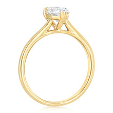 Load image into Gallery viewer, Luminesce Lab Grown 1 Carat Diamond Pear Ring in 9ct Yellow Gold