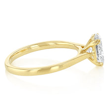 Load image into Gallery viewer, Luminesce Lab Grown 1.20 Carat Diamond Solitaire Oval Ring in 9ct Yellow Gold