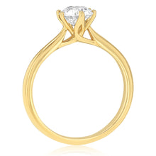 Load image into Gallery viewer, Luminesce Lab Grown 1 Carat Diamond Solitaire Ring in 9ct Yellow Gold