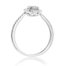 Load image into Gallery viewer, Silver 1/4 Carat Luminesce Laboratory Grown Ring with 57 Diamonds