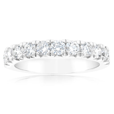 Luminesce Lab Grown 1 Carat Diamond Eternity Ring in Sterling Silver