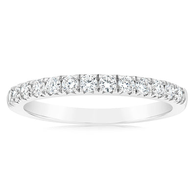 Luminesce Lab Grown 1/2 Carat Diamond Eternity Ring in Sterling Silver