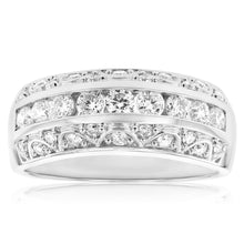 Load image into Gallery viewer, Luminesce Lab Grown Diamond 1 Carat Silver Dress Ring