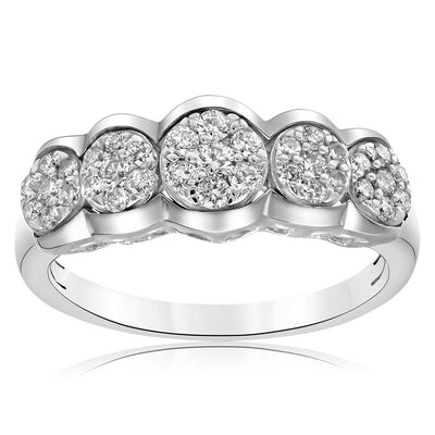 Sterling Silver 1/2 Carat Luminesce Lab Grown Diamond Ring