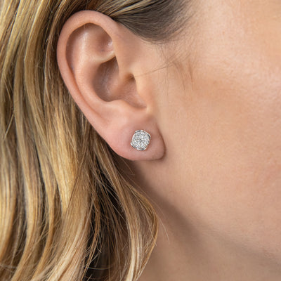 Luminesce Lab Grown Diamond 1/2 Carat Silver Studs