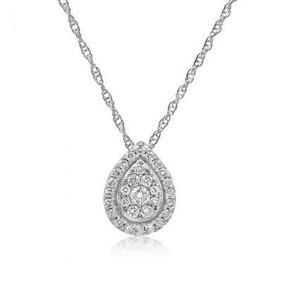 Luminesce Lab Grown Diamond .40 Carat Silver Pendant on 45cm Chain