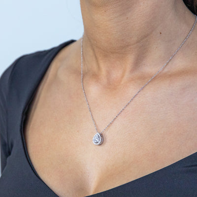 Luminesce Lab Grown Diamond .40 Carat Silver Pendant on 45cm Chain